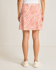 Abby Coastal Zebra IslandZone Skort - Peach Gelato