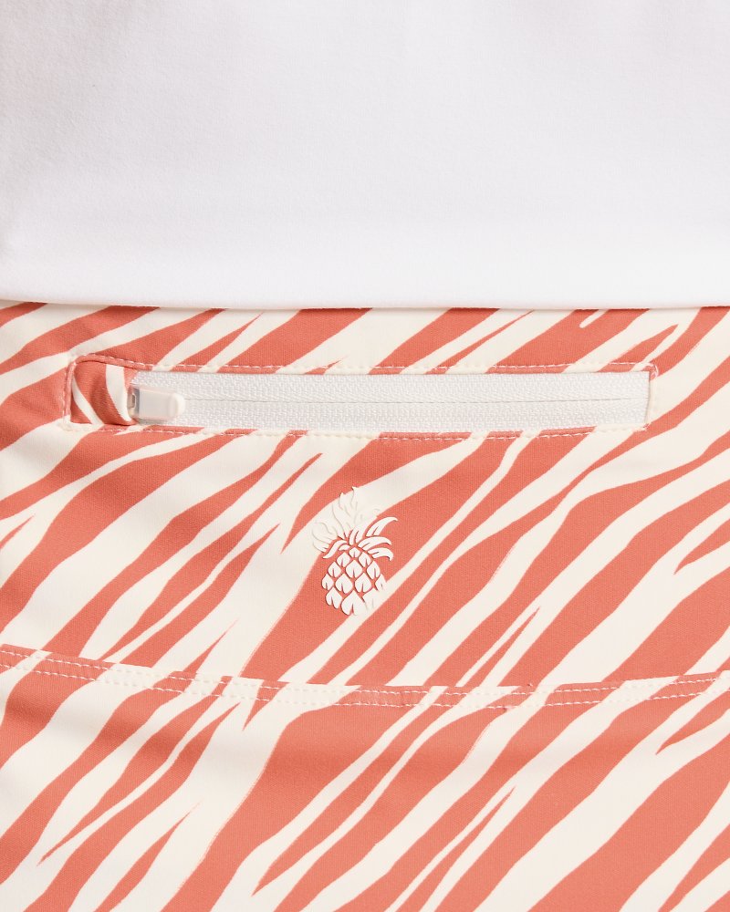 Abby Coastal Zebra IslandZone Skort - Peach Gelato