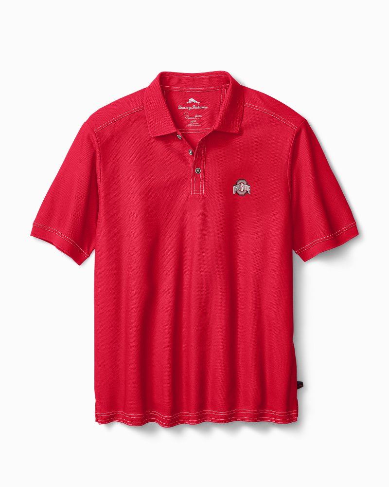 Collegiate Emfielder IslandZone Polo - Ohio Statelt Red B