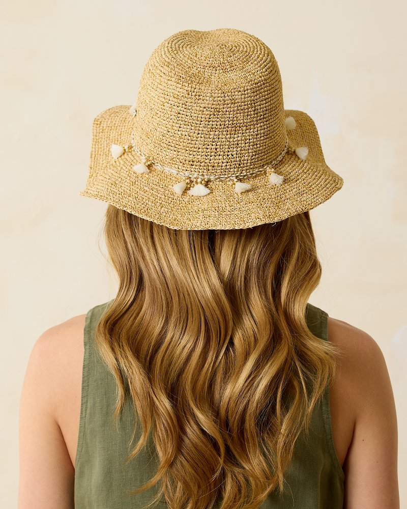 Taylor Straw Raffia Lux Hat - Natural/Gold/White