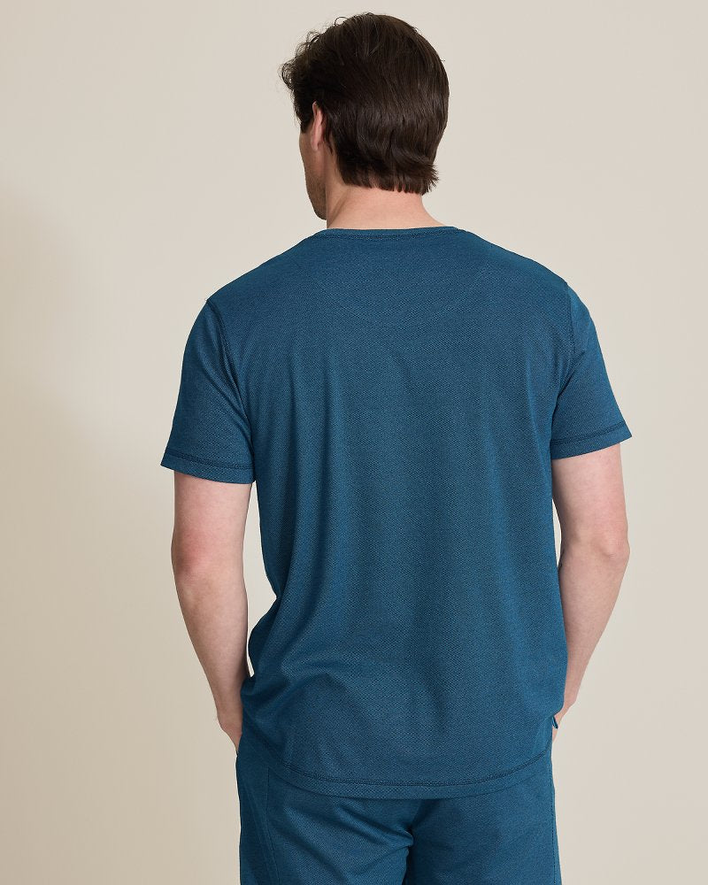 Big &amp; Tall Piqué T-Shirt - Navy