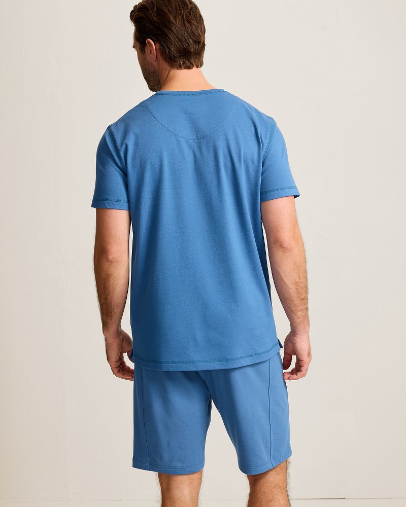Big &amp; Tall Piqué T-Shirt - Heathered Blue