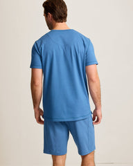 Big &amp; Tall Piqué T-Shirt - Heathered Blue