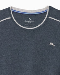 Big &amp; Tall Jersey Long-Sleeve Crewneck T-Shirt - Heathered Blue