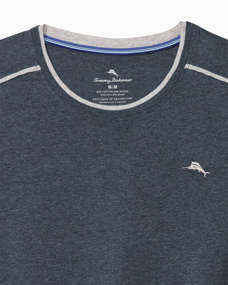 Jersey Long-Sleeve Crewneck T-Shirt - Heathered Blue