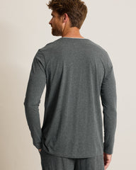 Jersey Long-Sleeve Crewneck T-Shirt - Heather Charcoal Grey