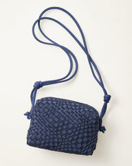 Halton Woven Crossbody Bag - Navy