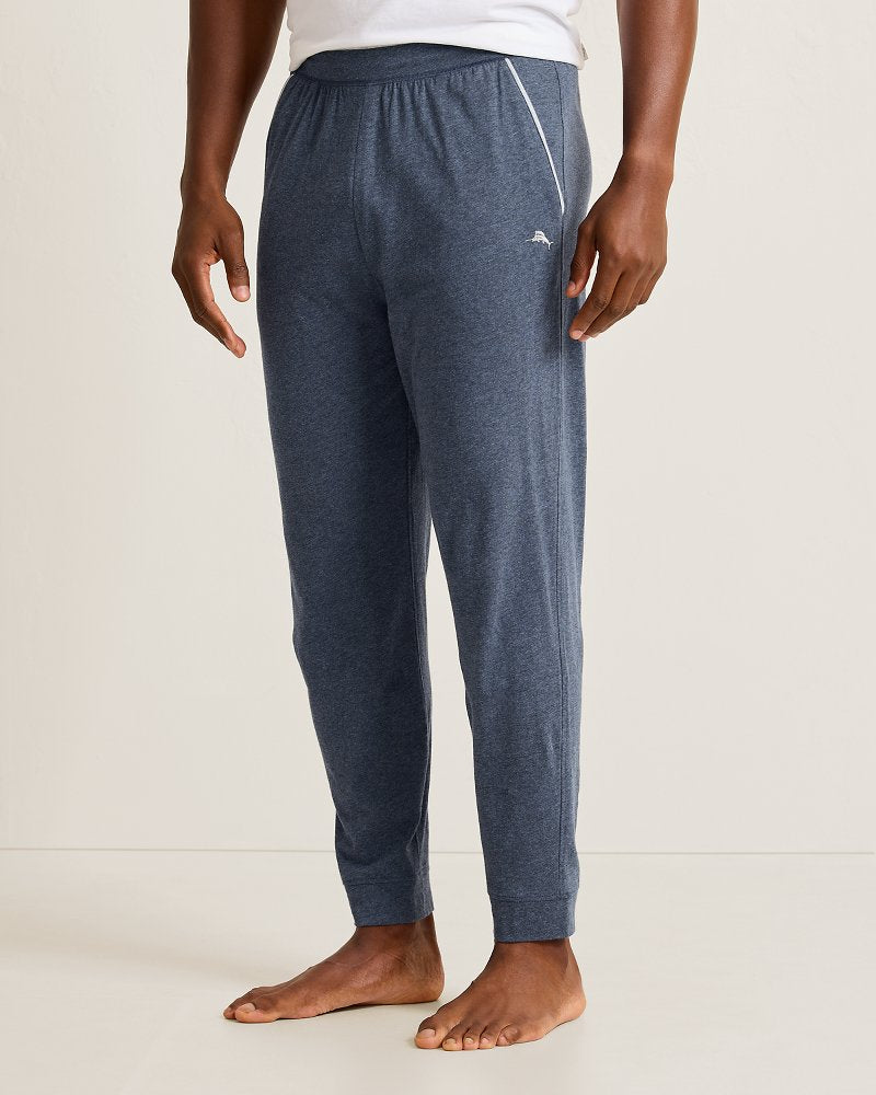 Big &amp; Tall Jersey Lounge Joggers - Heathered Blue