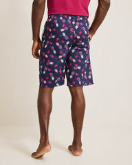 Big &amp; Tall Woven Tropical Print Pajama Shorts - Peacoat Navy