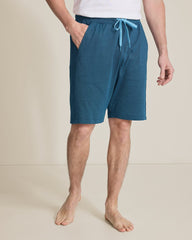 Piqué Pajama Shorts - Navy