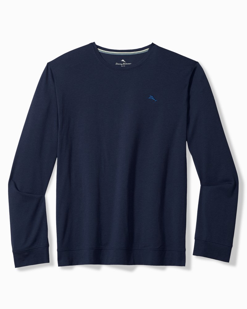 Solid Marlin Jersey Long-Sleeve T-Shirt - Deep Navy