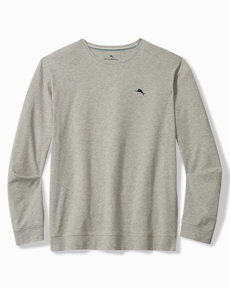 Solid Marlin Jersey Long-Sleeve T-Shirt - Light Heather Grey