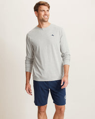 Solid Marlin Jersey Long-Sleeve T-Shirt - Light Heather Grey