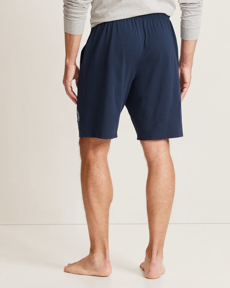 Solid Marlin Jersey Pajama Shorts - Deep Navy
