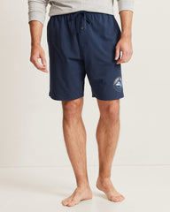 Solid Marlin Jersey Pajama Shorts - Deep Navy