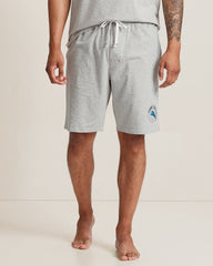 Solid Marlin Jersey Pajama Shorts - Light Heather Grey