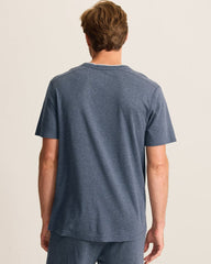 Jersey Short-Sleeve V-Neck T-Shirt - Heathered Blue