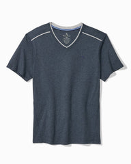 Jersey Short-Sleeve V-Neck T-Shirt - Heathered Blue