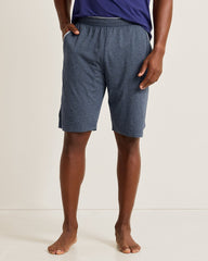 Big &amp; Tall Jersey Lounge Shorts - Heathered Blue