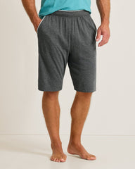 Big &amp; Tall Jersey Lounge Shorts - Heather Charcoal Grey