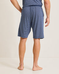 Jersey Lounge Shorts - Stripe Blue