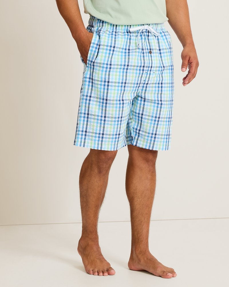 Big &amp; Tall Seersucker Pajama Shorts - Bright White