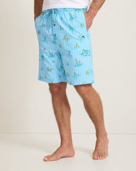 Big &amp; Tall Seersucker Pajama Shorts - Dusty Teal