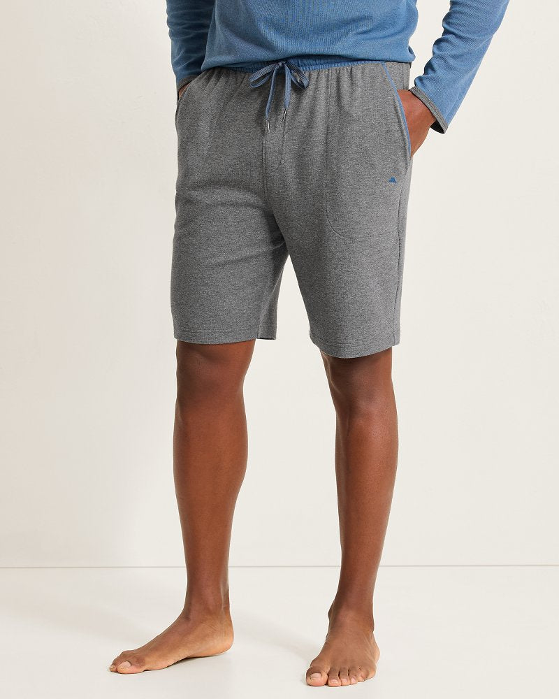Big &amp; Tall Interlock Pajama Shorts - Dark Grey Heather