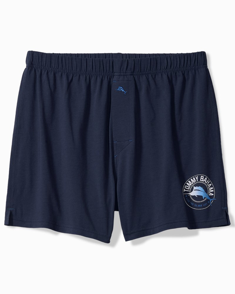 Solid Marlin Jersey Boxers - Deep Navy