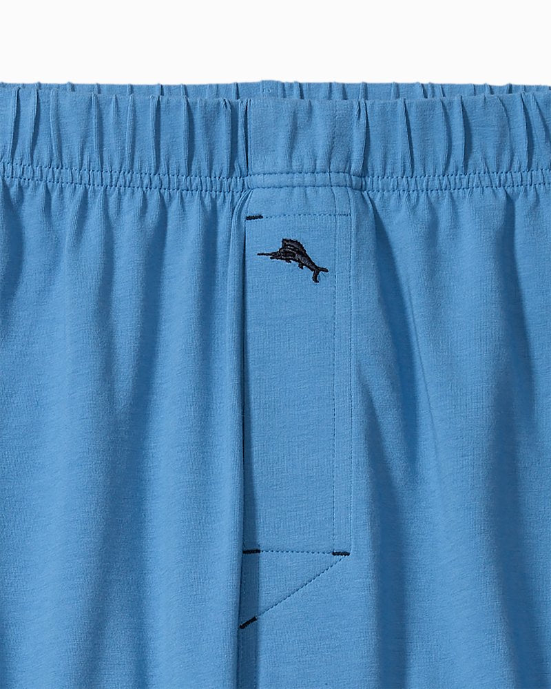 Solid Marlin Jersey Boxers - Med Blue