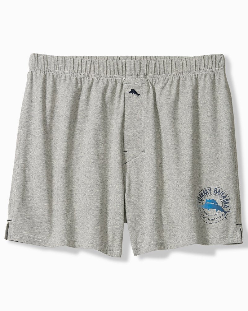 Solid Marlin Jersey Boxers - Light Heather Grey