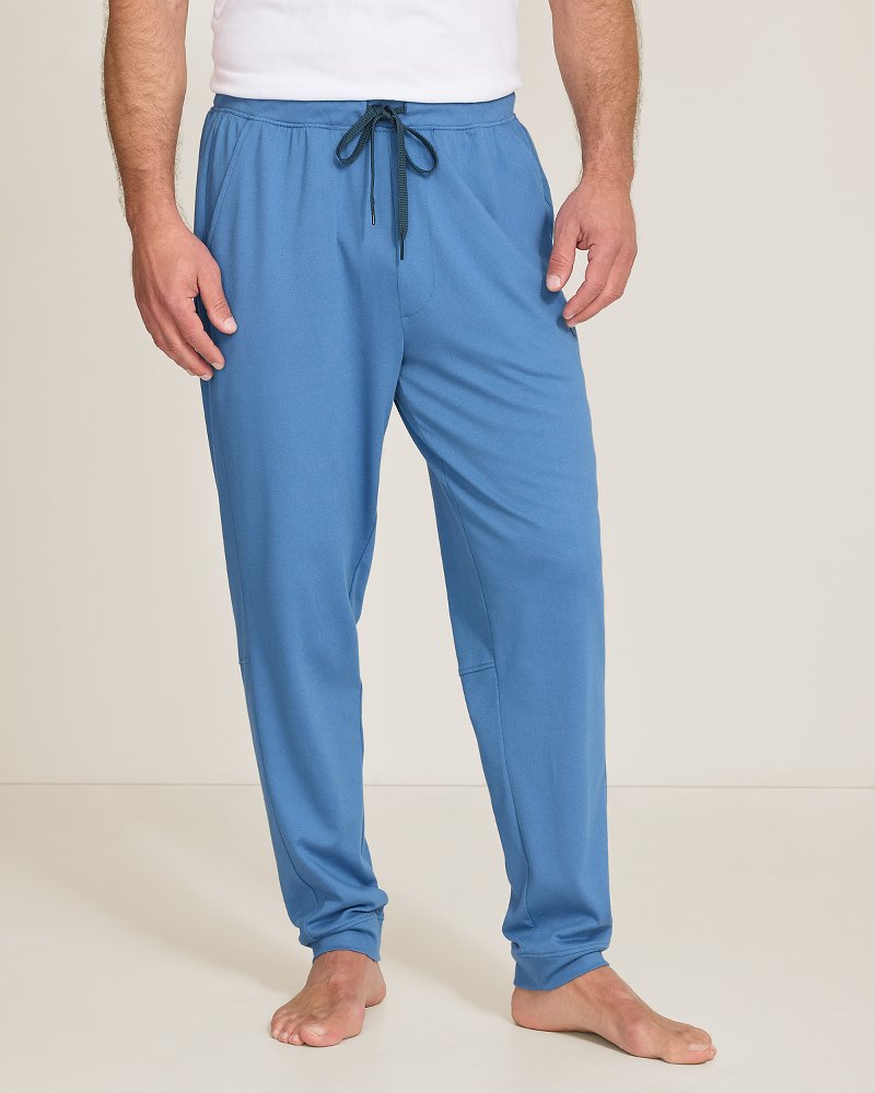 Piqué Joggers - Heathered Blue
