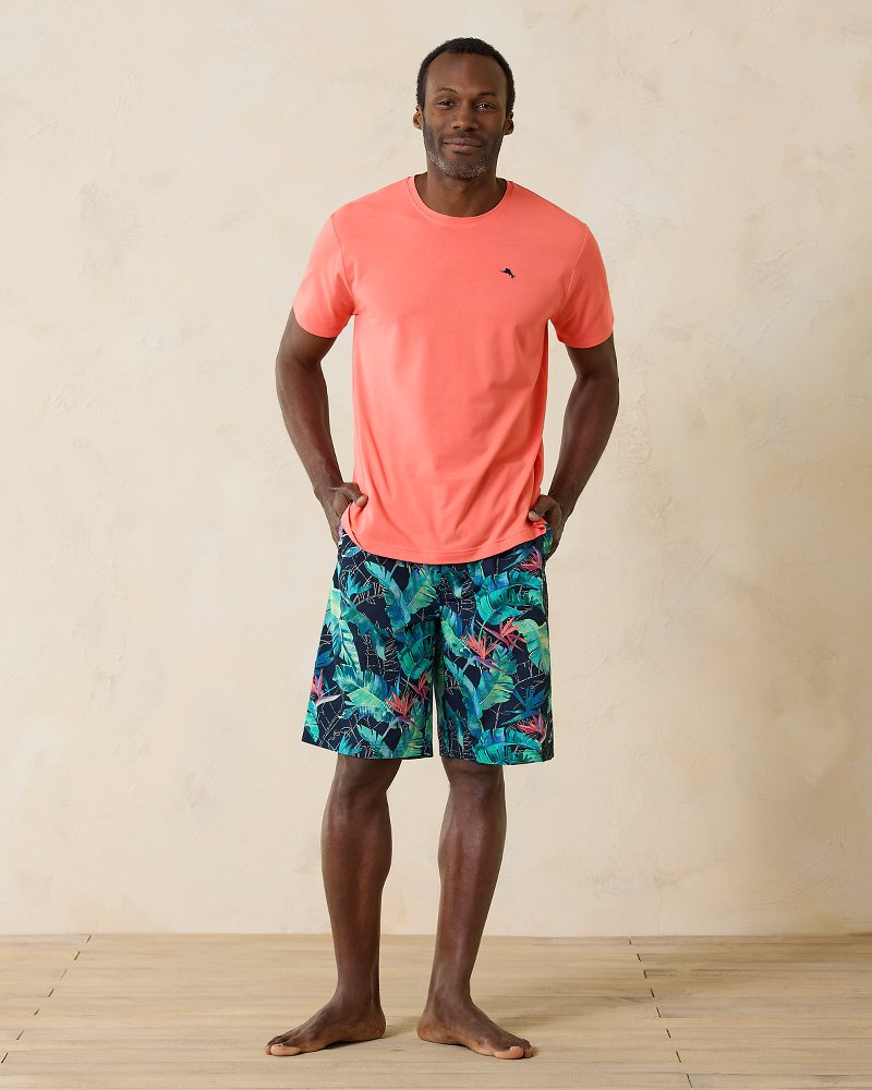 Short-Sleeve Shirt &amp; Shorts Pajama Set - Breakwater Blue