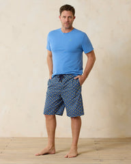 Short-Sleeve Shirt &amp; Shorts Pajama Set - Kingdom Blue