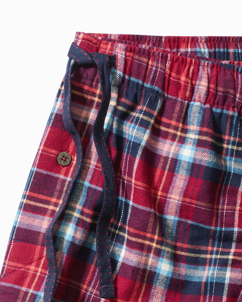 Big &amp; Tall Flannel Long Sleeve &amp; Pants Pajama Set - Beet Red