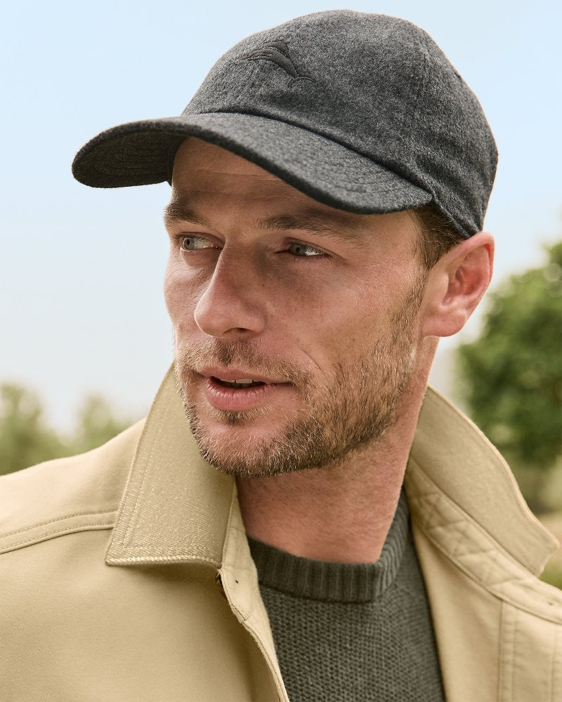 Cashmere Packable Marlin Cap - Grey