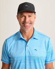 Tommy Bahama Chip Shot Marlin Logo Packable Cap - Black