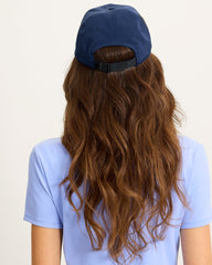 The Monstera Turtle Packable Cap - Navy