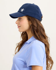 The Monstera Turtle Packable Cap - Navy