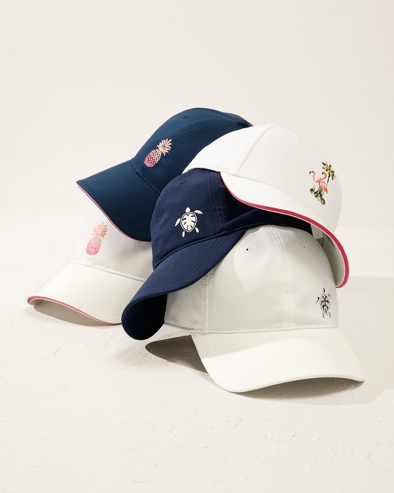 The Monstera Turtle Packable Cap - Navy