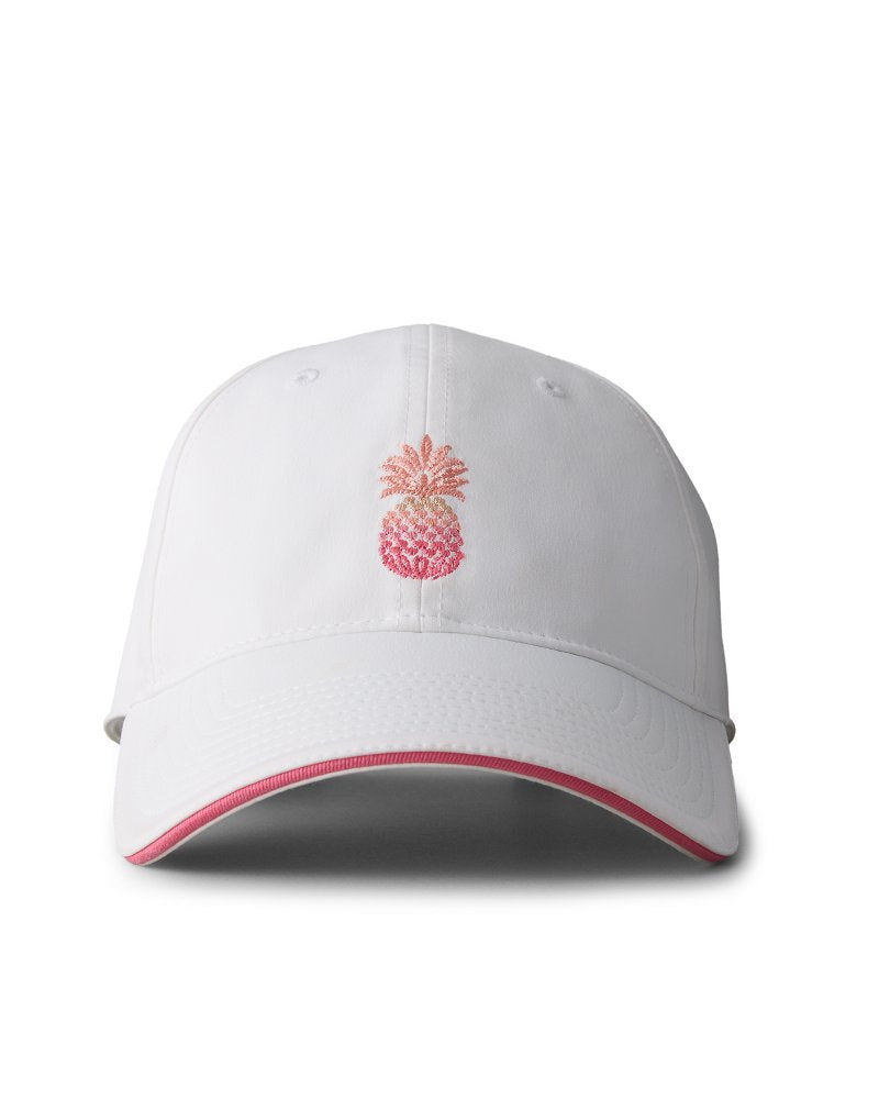 The Ombré Pineapple Packable Cap - White