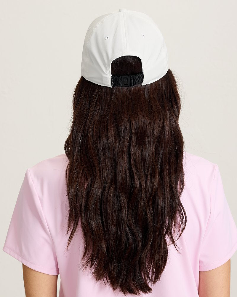 The Ombré Pineapple Packable Cap - White