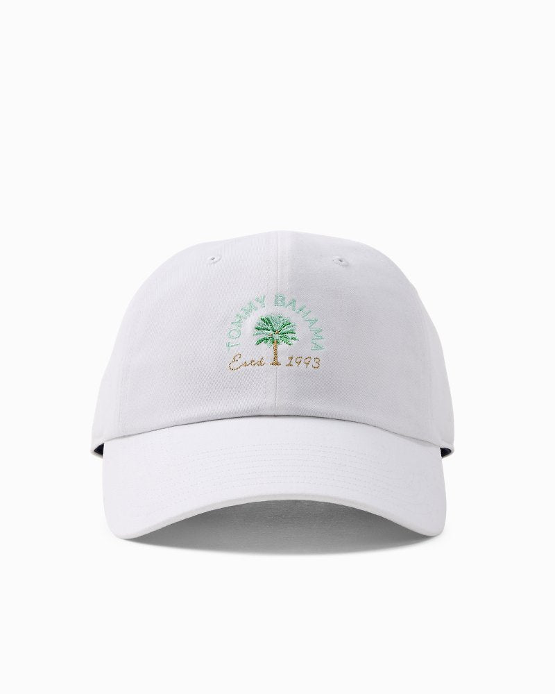 Tommy Bahama Palm Tree Packable Cap - White