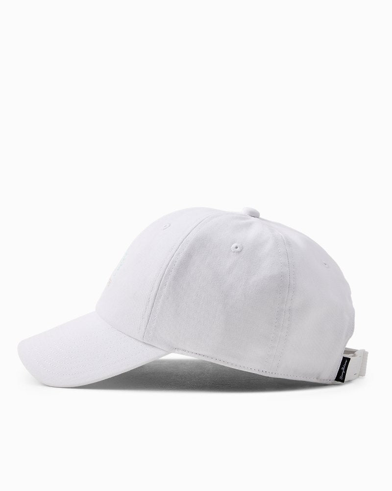 Tommy Bahama Palm Tree Packable Cap - White