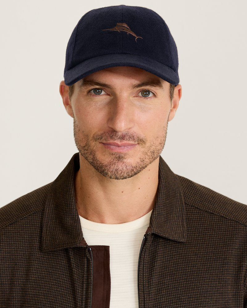 Marlin Cashmere Packable Cap - Navy