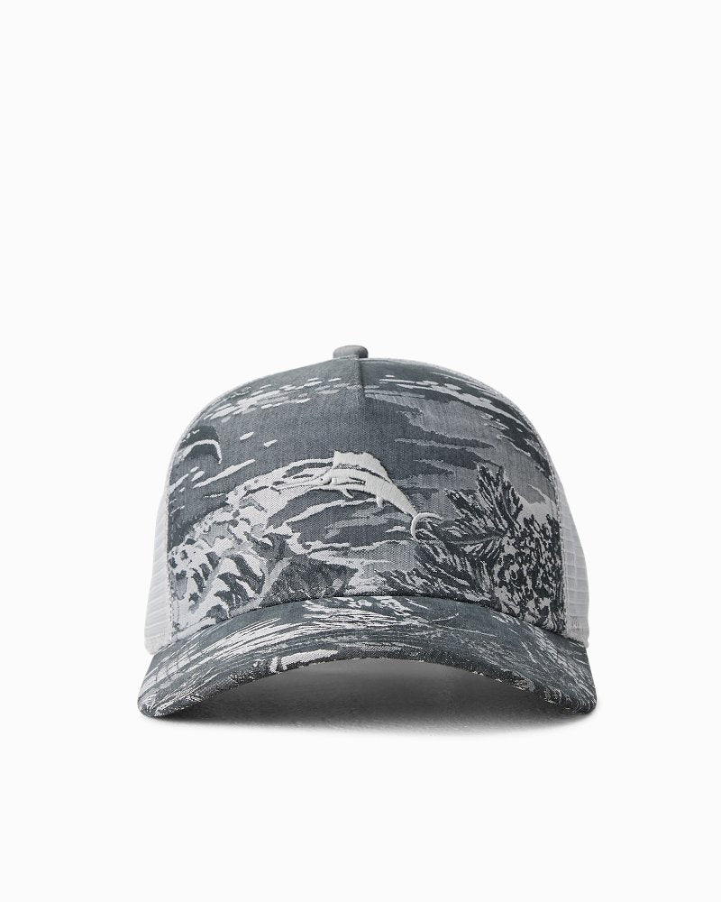 Coastal Palms Trucker Cap - Black