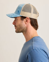 Coastal Palms Trucker Cap - Saxony Blue