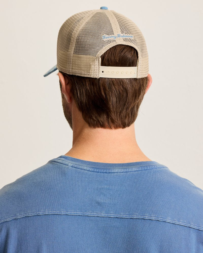 Coastal Palms Trucker Cap - Saxony Blue