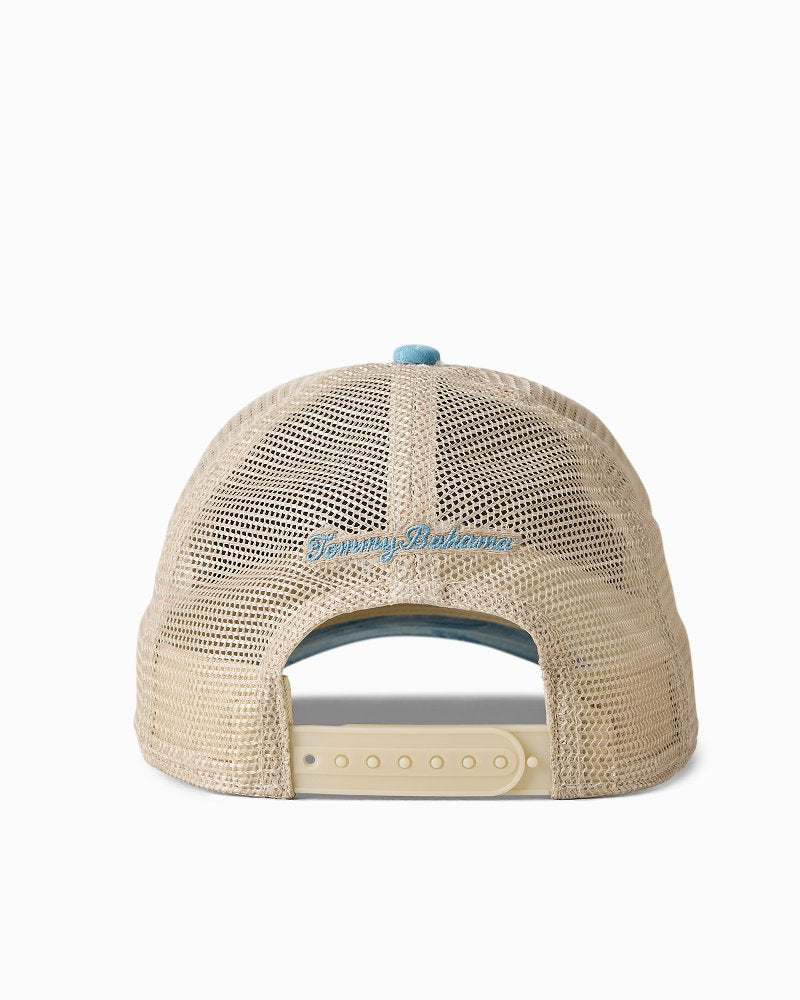 Coastal Palms Trucker Cap - Saxony Blue