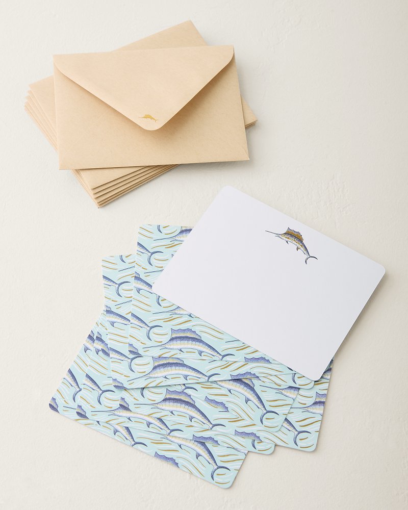 Coastal Service Marlin Flat Notecard Set - Multicolor